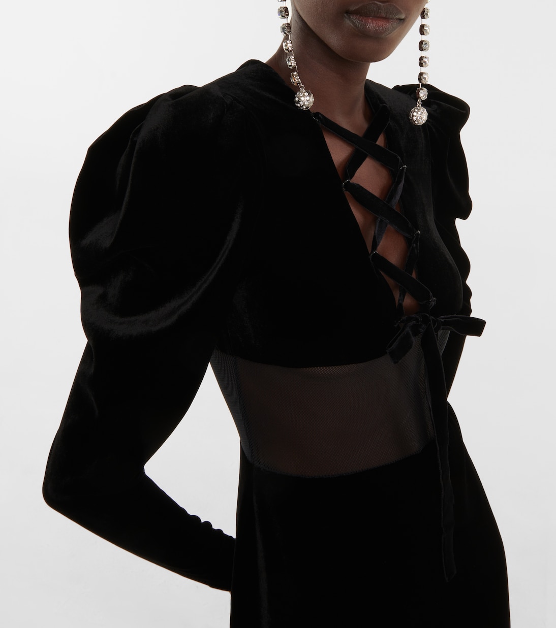 Maxikleid aus Samt | Alessandra Rich