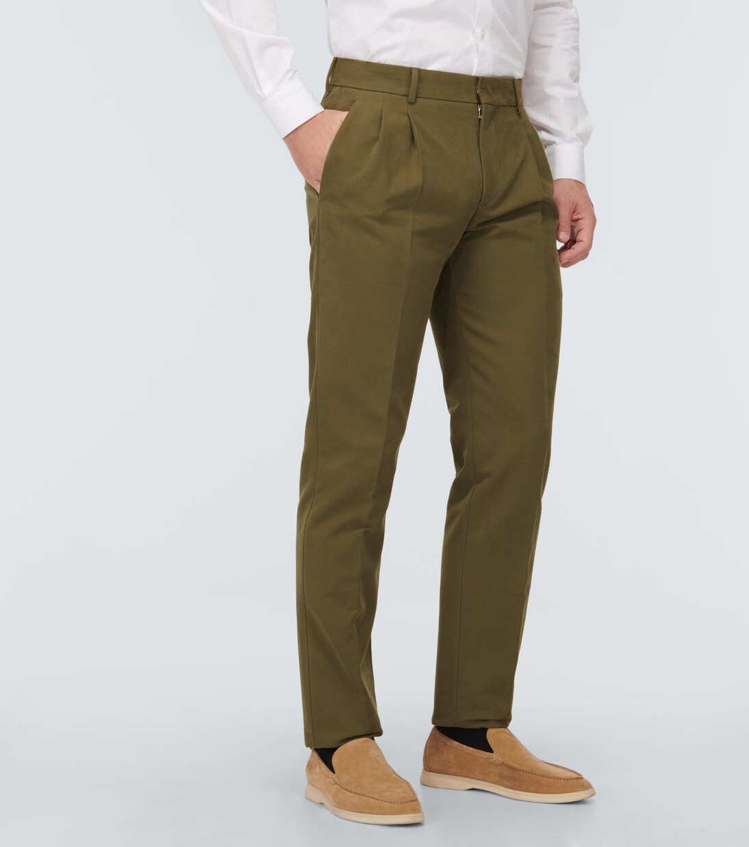 City straight cotton pants | Loro Piana