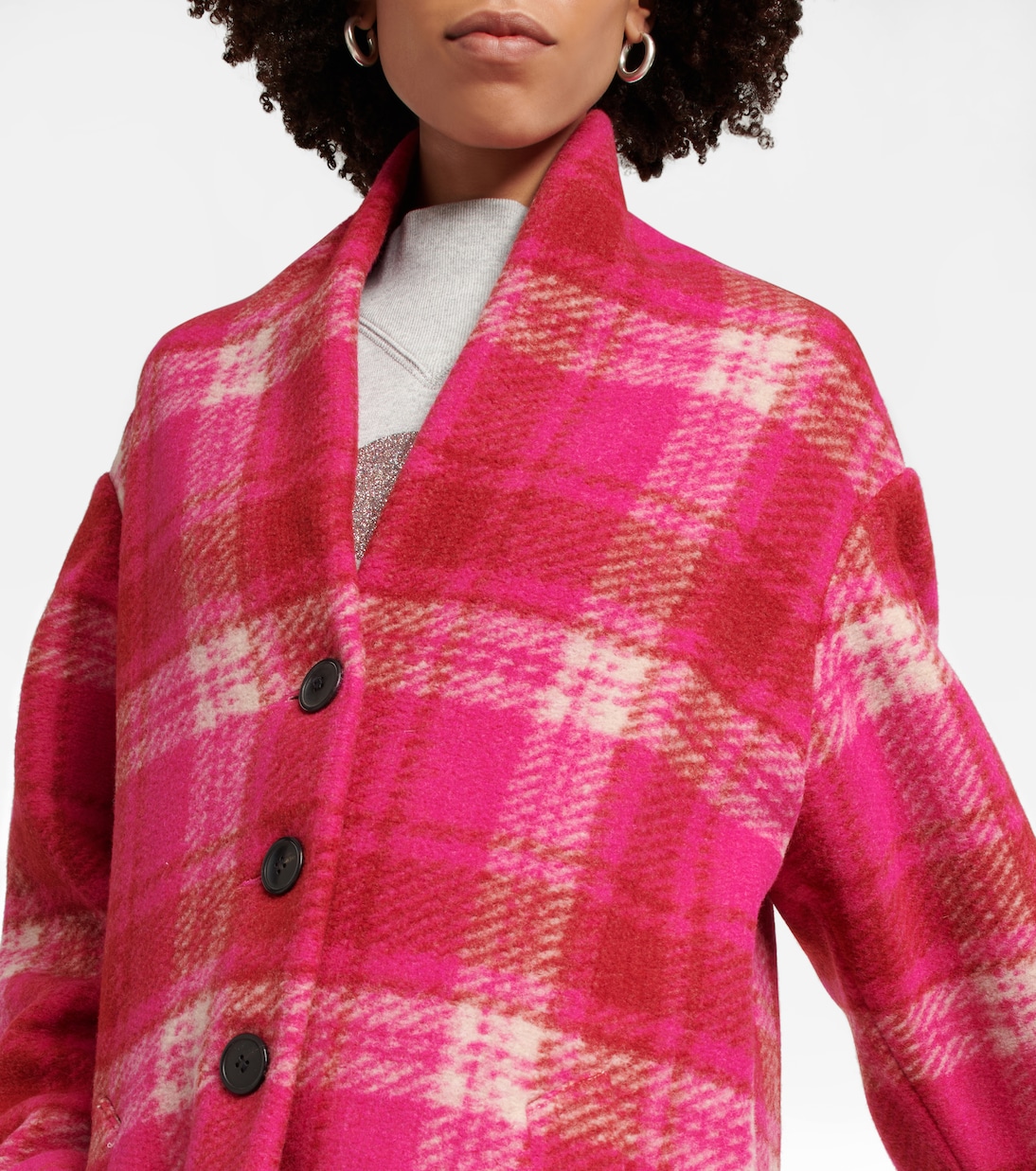 Gabriel checked flannel coat | Marant Etoile
