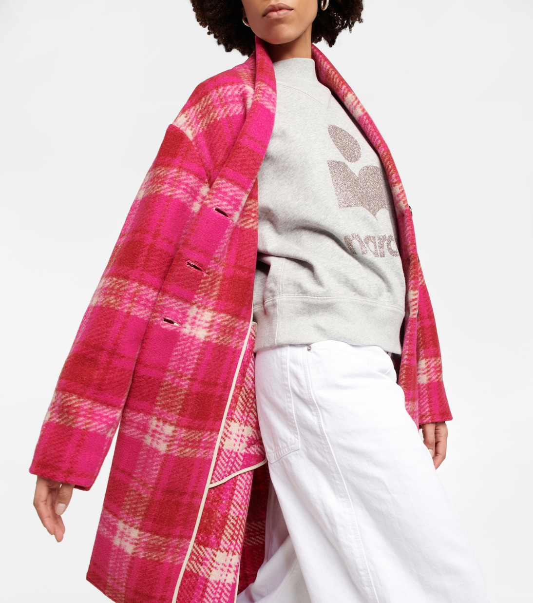 Gabriel checked flannel coat | Marant Etoile