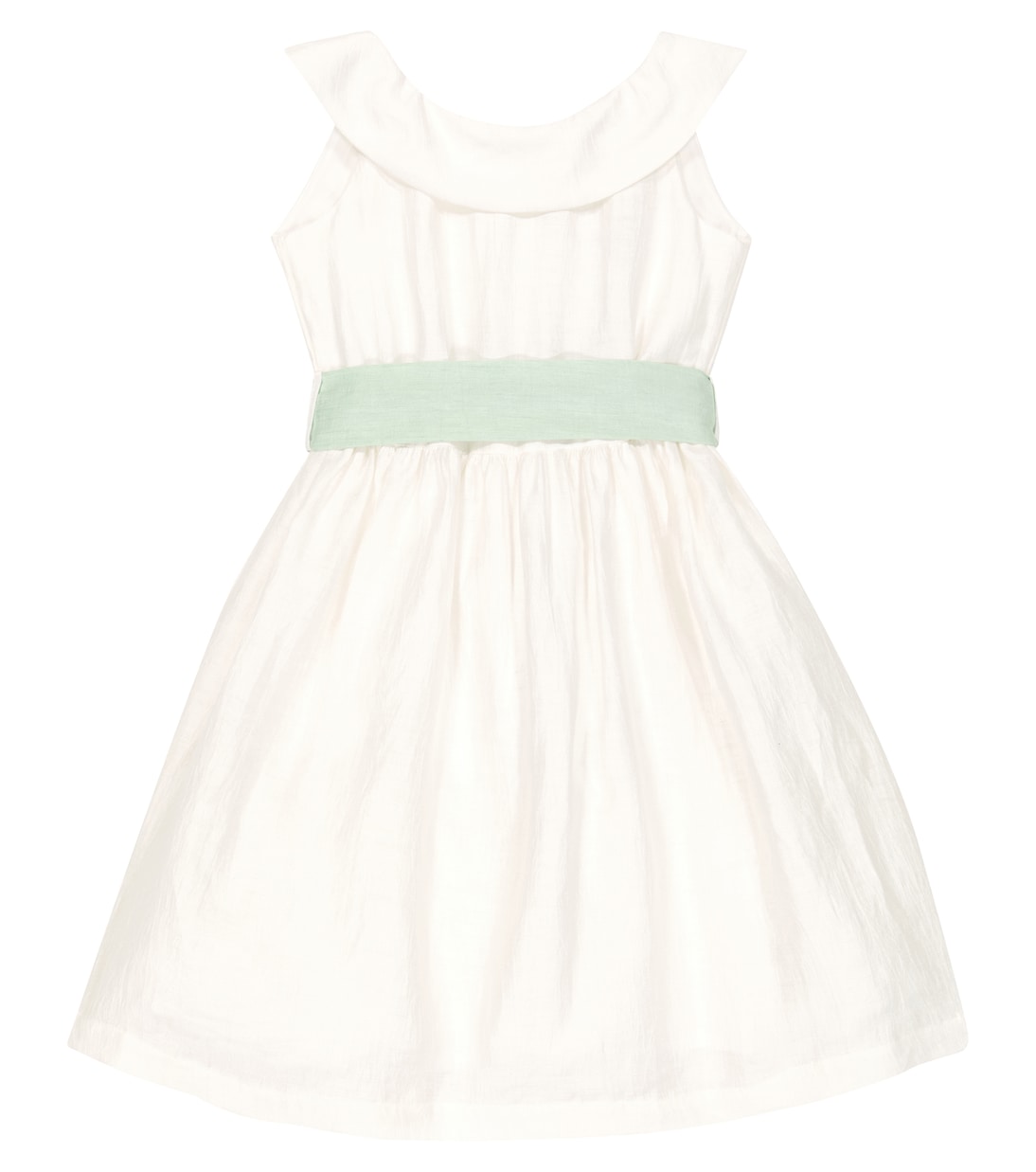 Linen-blend sleeveless dress | Il Gufo