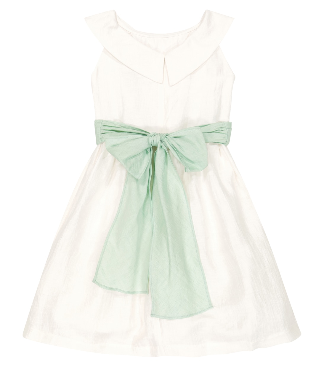 Linen-blend sleeveless dress | Il Gufo