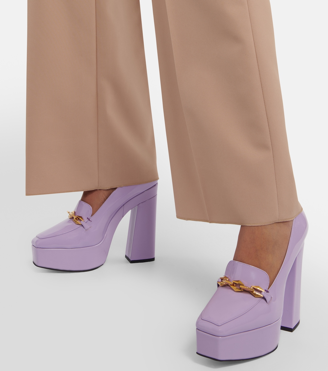 Plateau-Pumps Diamond Tilda aus Lackleder | Jimmy Choo