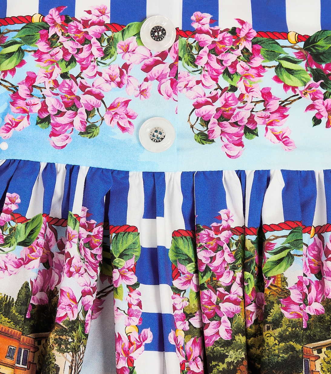 Bébé – Ensemble robe et culotte bloomer Portofino | Dolce&Gabbana Kids