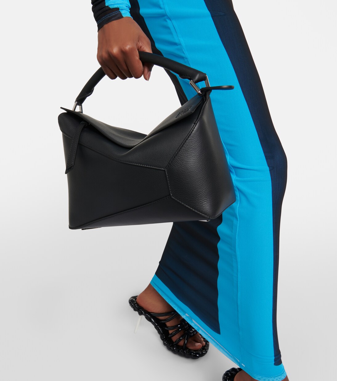 Puzzle Edge Medium leather tote bag | Loewe