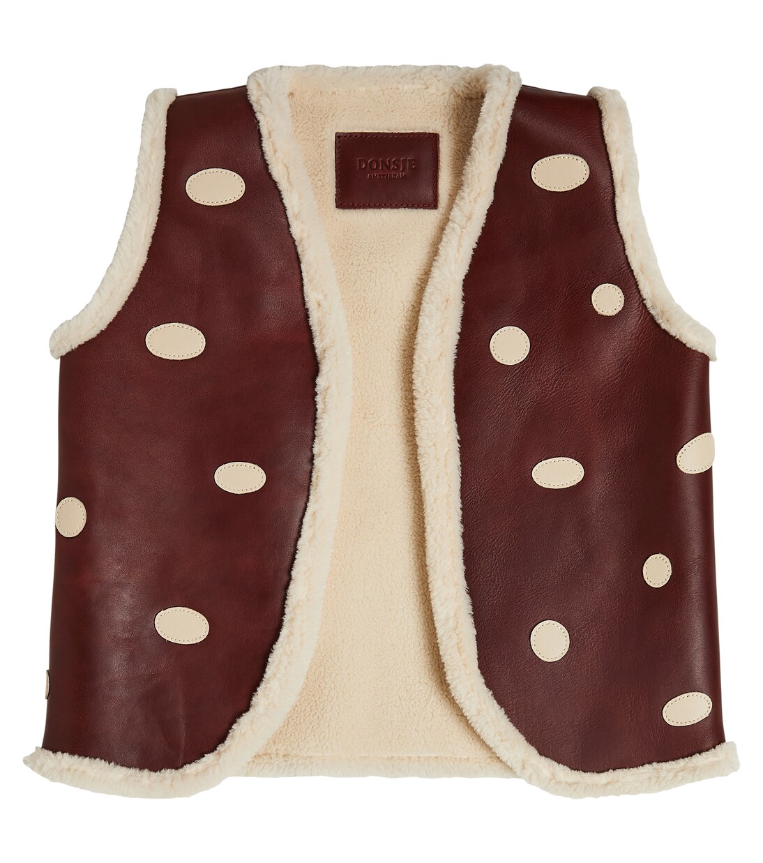Caro leather vest | Donsje