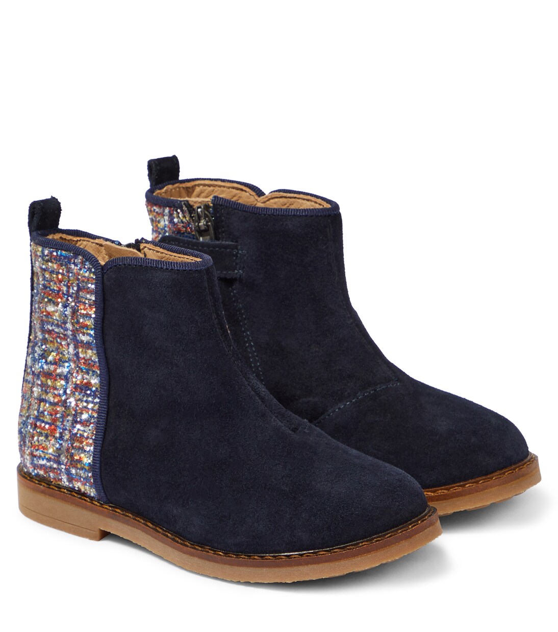 Trip Back glittered suede boots | Pom d'Api