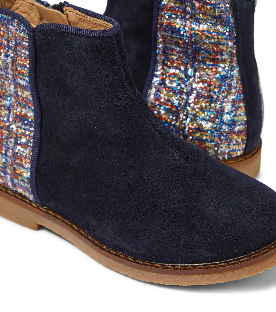 Trip Back glittered suede boots | Pom d'Api