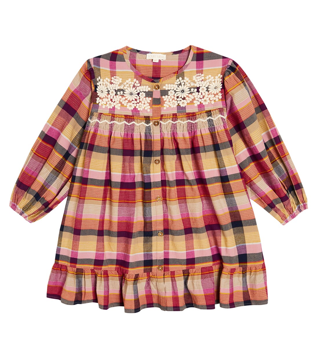 Massilia checked cotton dress | Louise Misha