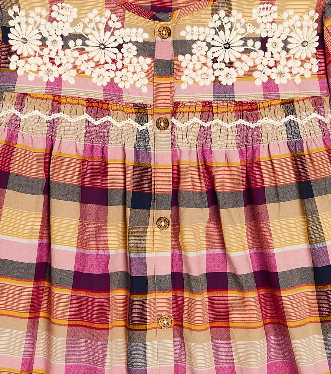 Massilia checked cotton dress | Louise Misha