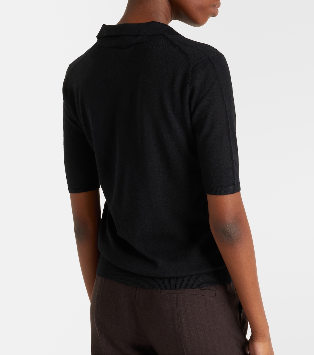 Frank cashmere and silk polo sweater | Gabriela Hearst