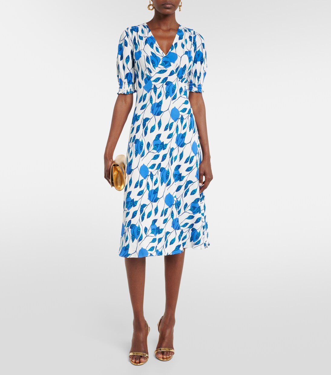 Robe midi Jemma imprimée en crêpe | Diane von Furstenberg