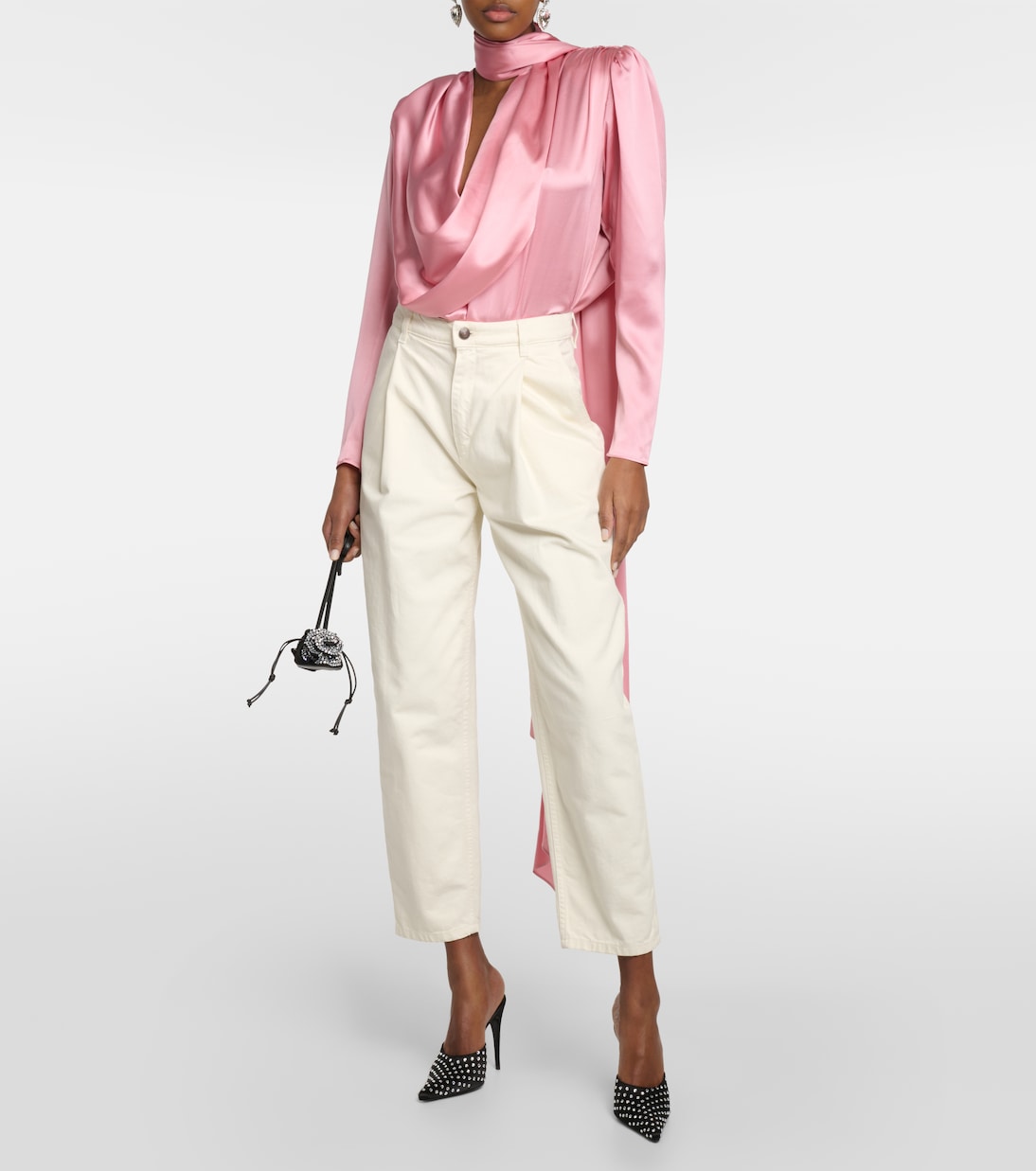 Bluse aus einem Seidengemisch | Magda Butrym