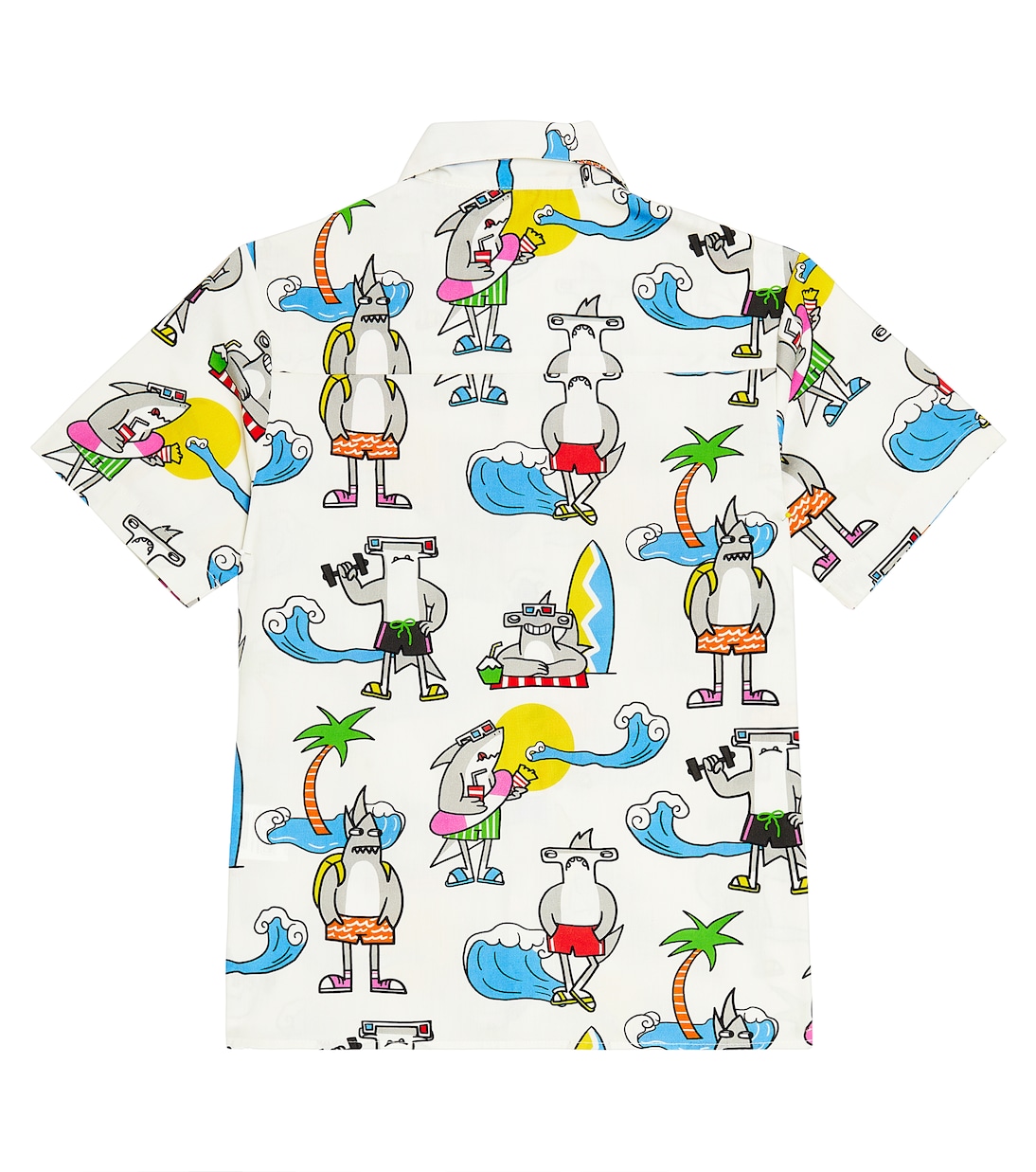 Printed cotton poplin T-shirt | Stella McCartney Kids