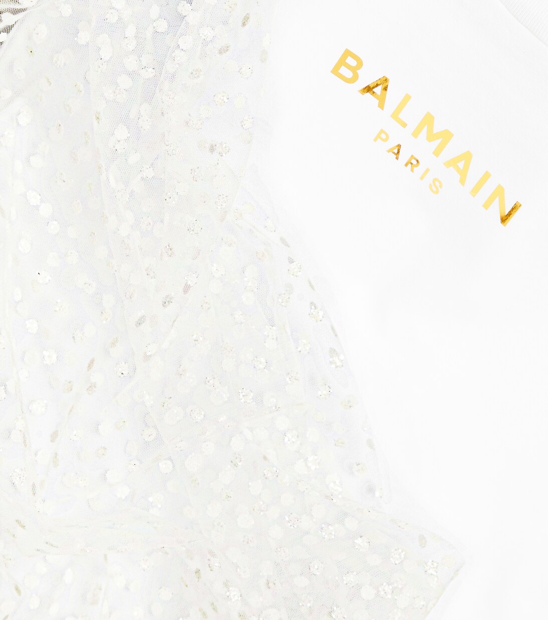 Vestido de algodón con lunares | Balmain Kids