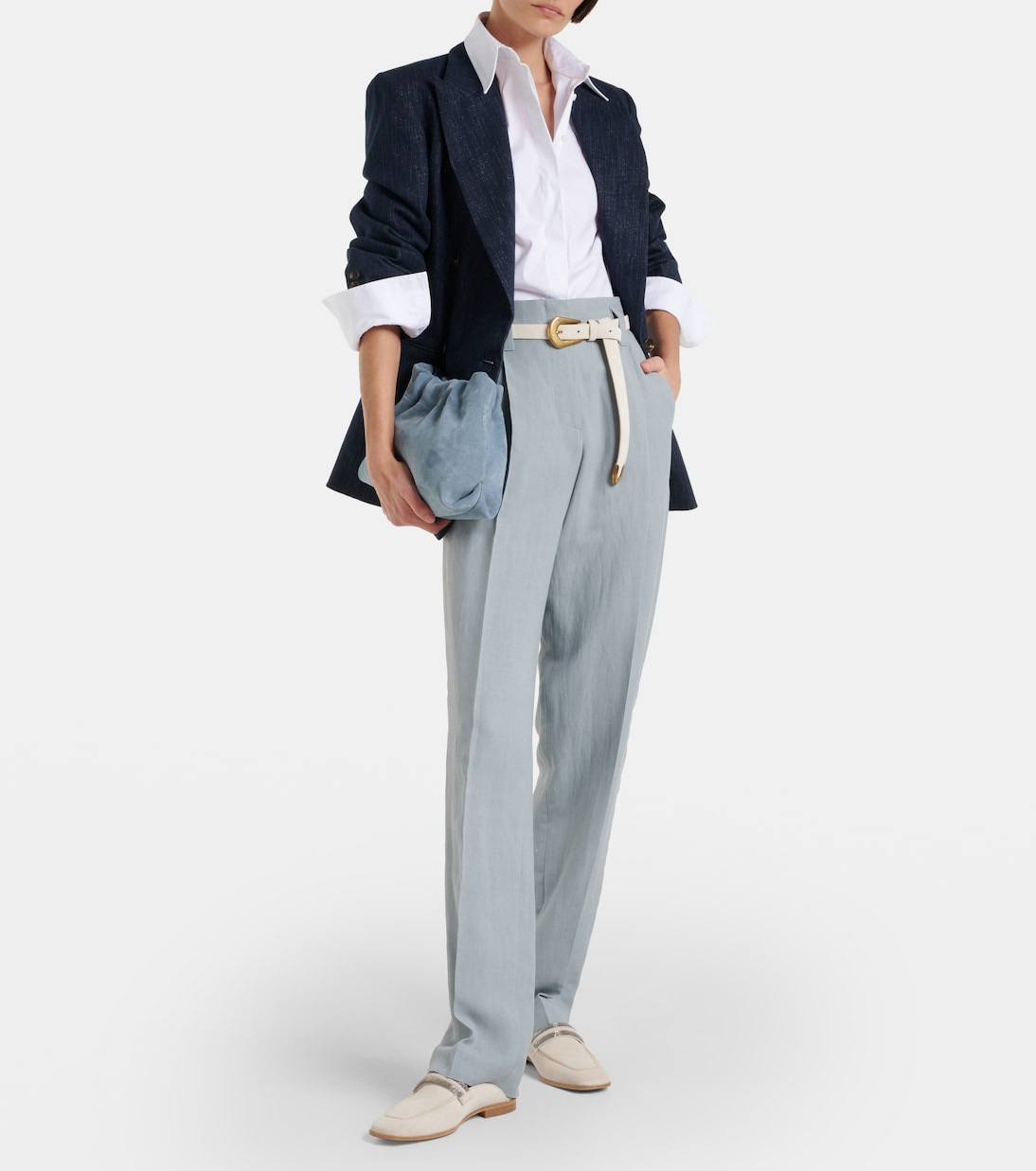 Gerade Mid-Rise-Hose | Brunello Cucinelli