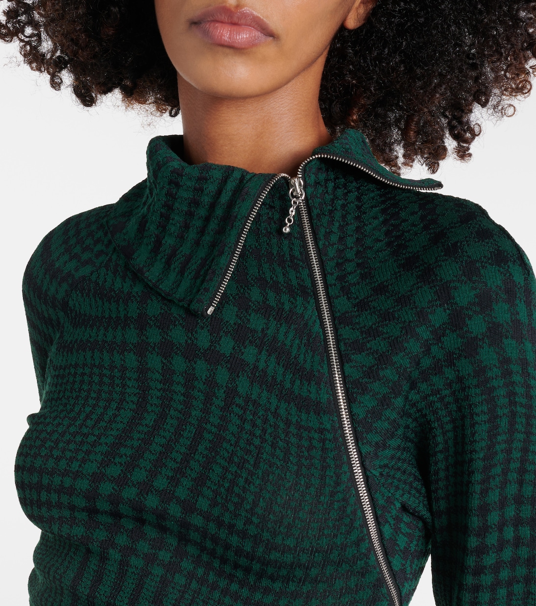 Midikleid Burberry Check aus einem Wollgemisch | Burberry