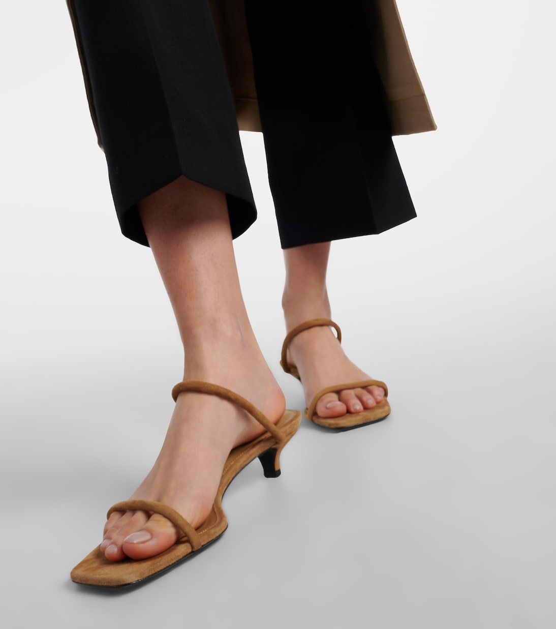 The Minimalist 35 suede sandals | Toteme