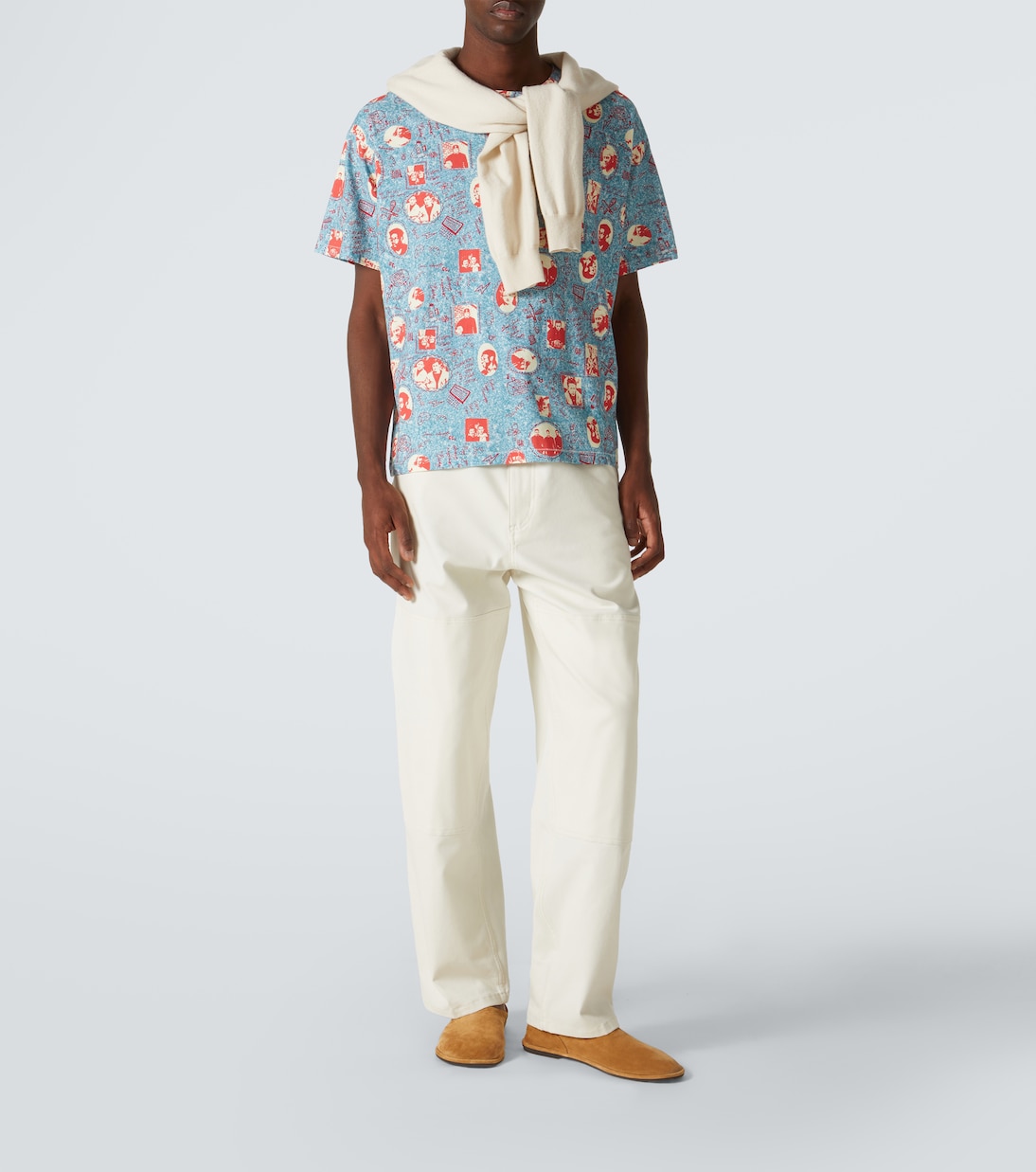 T-shirt Yearbook Boxy in cotone | Bode