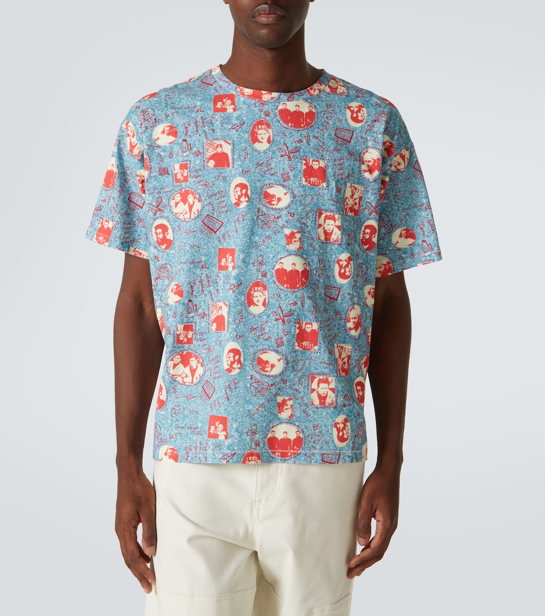 T-shirt Yearbook Boxy in cotone | Bode