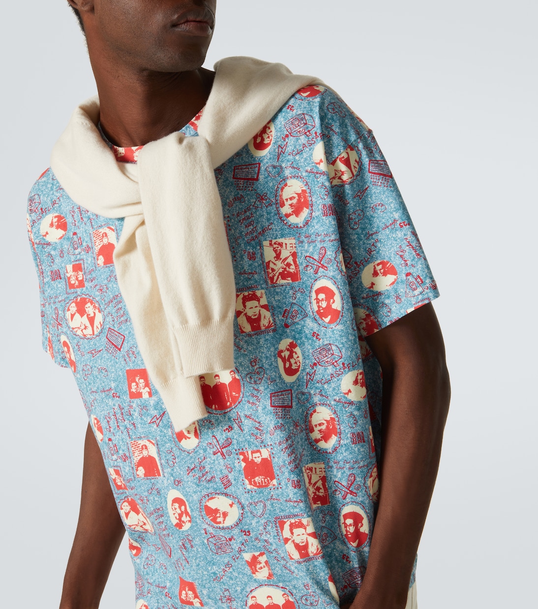 T-shirt Yearbook Boxy in cotone | Bode