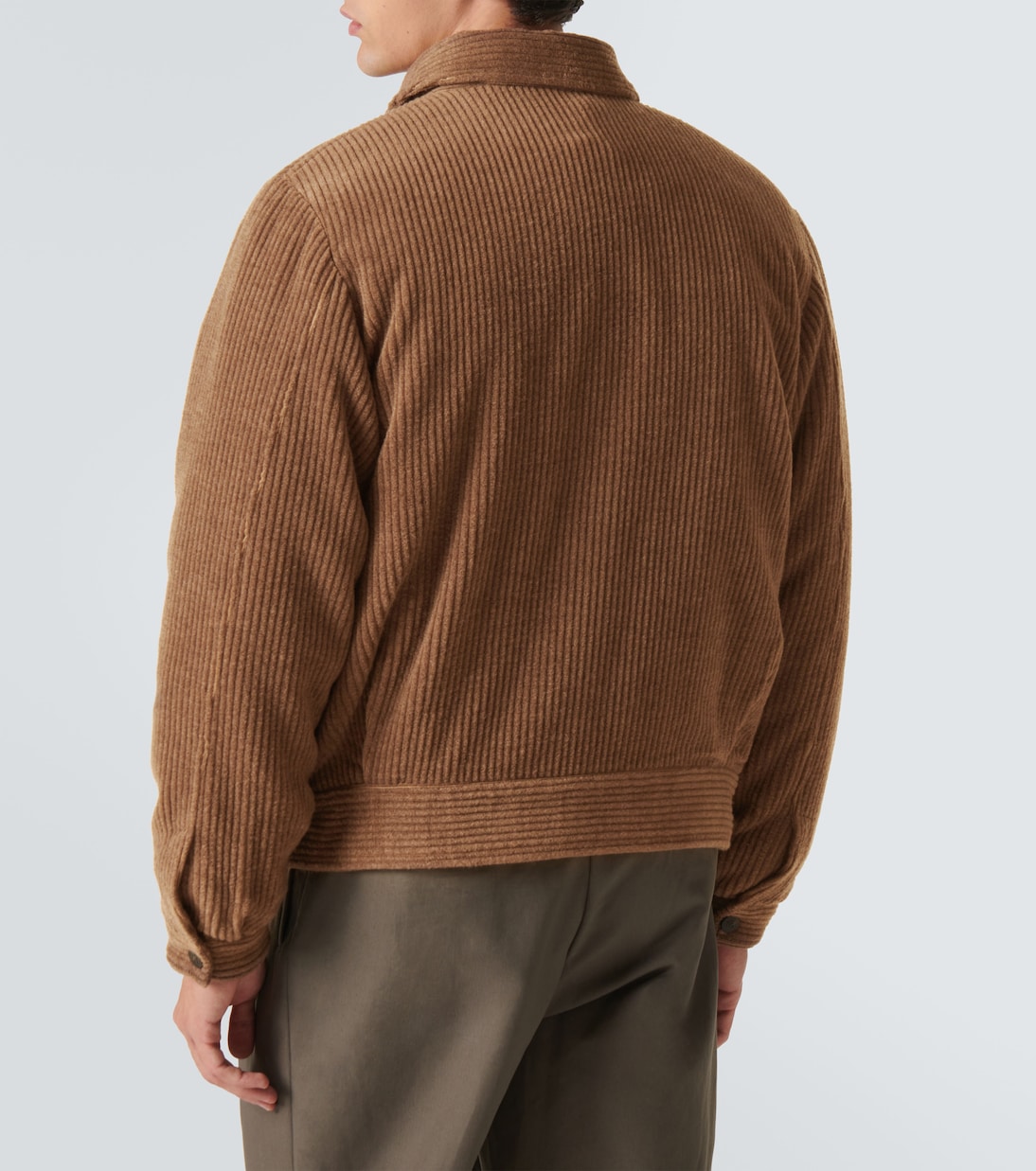 Wool and cashmere velvet blouson | Giorgio Armani