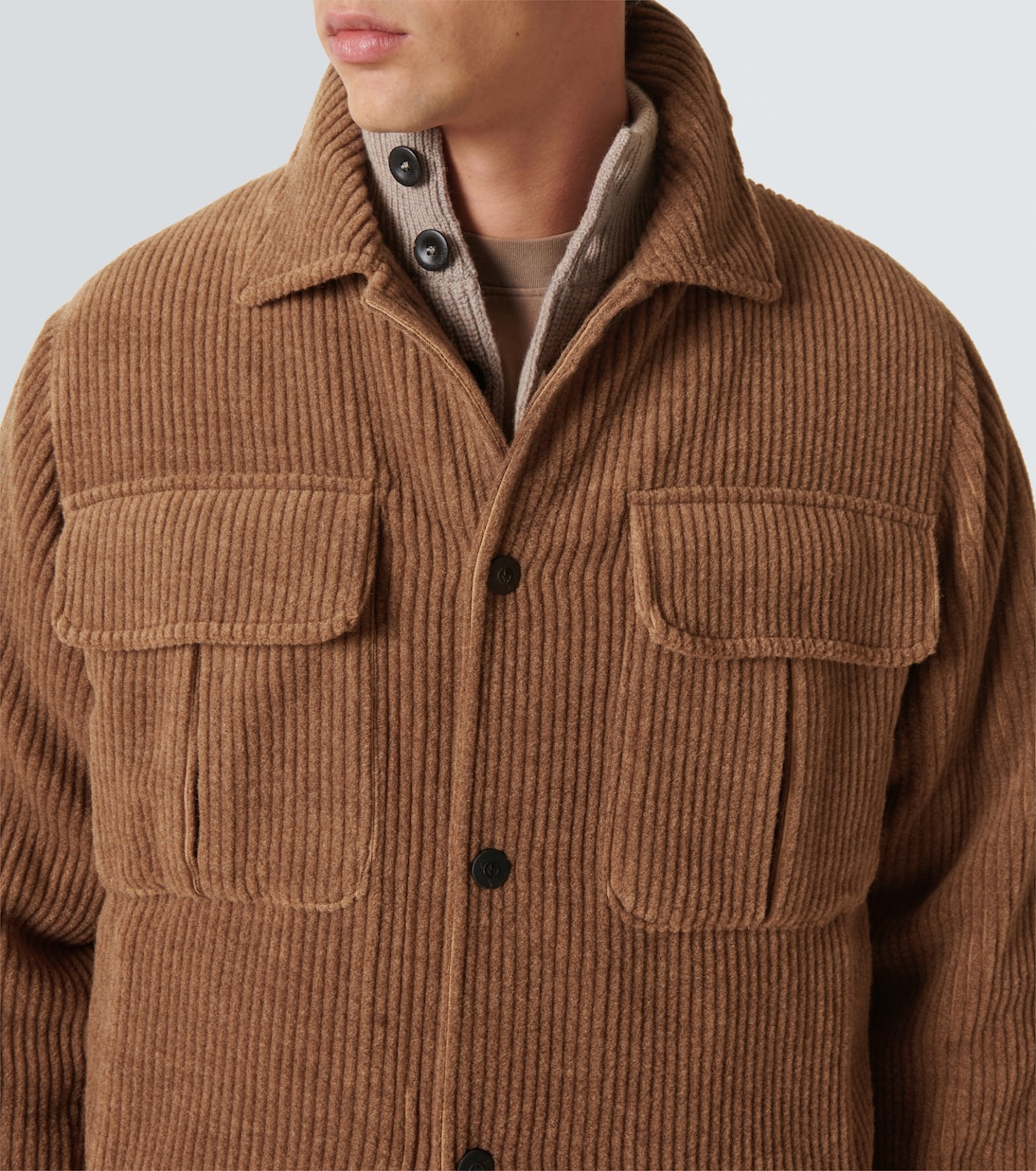 Wool and cashmere velvet blouson | Giorgio Armani