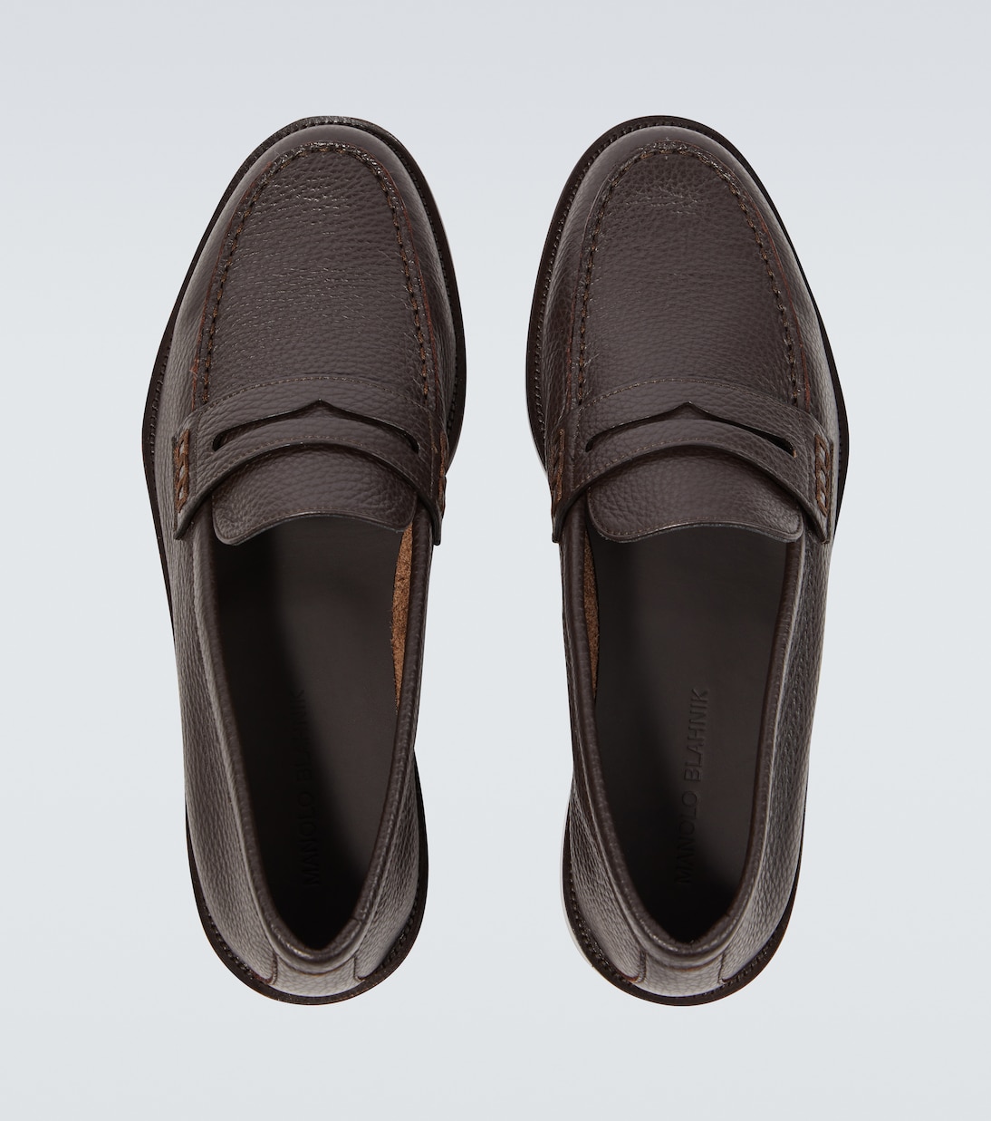 Perry leather penny loafers | Manolo Blahnik