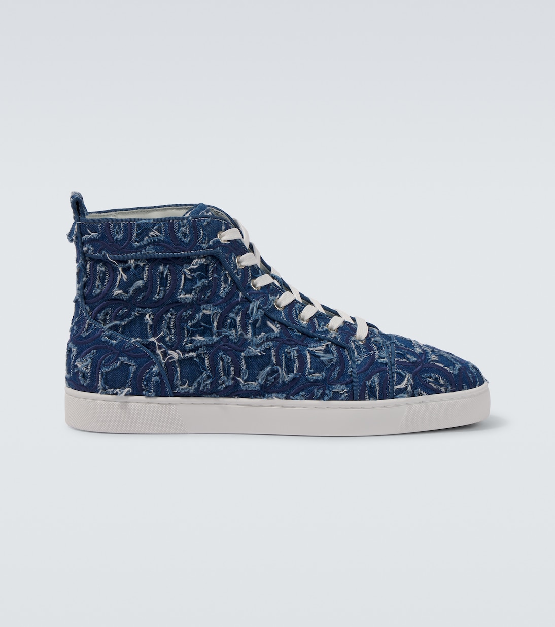 High-Top Sneakers Louis aus Denim | Christian Louboutin