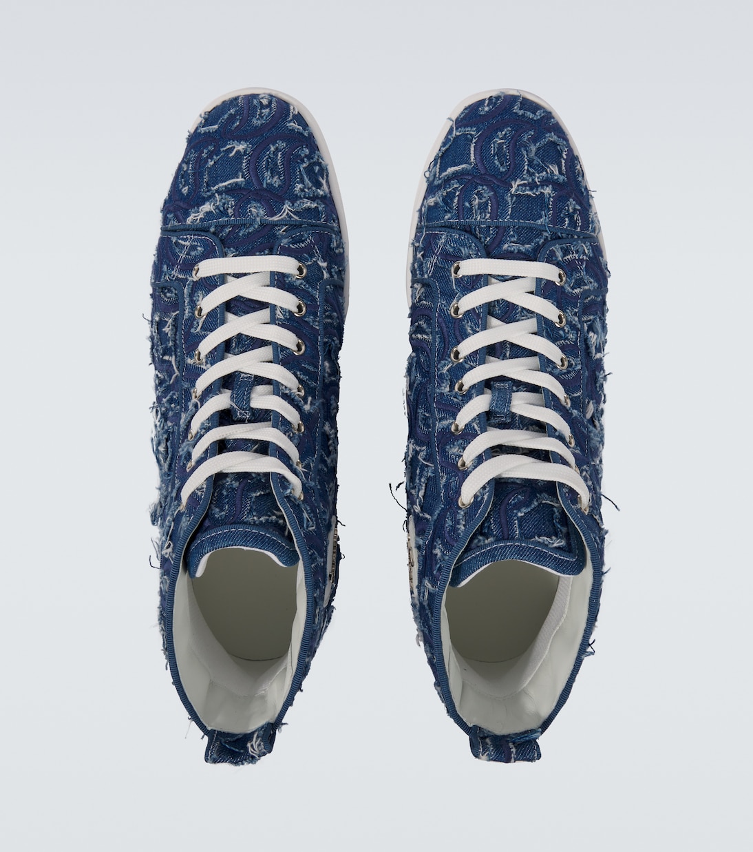 High-Top Sneakers Louis aus Denim | Christian Louboutin