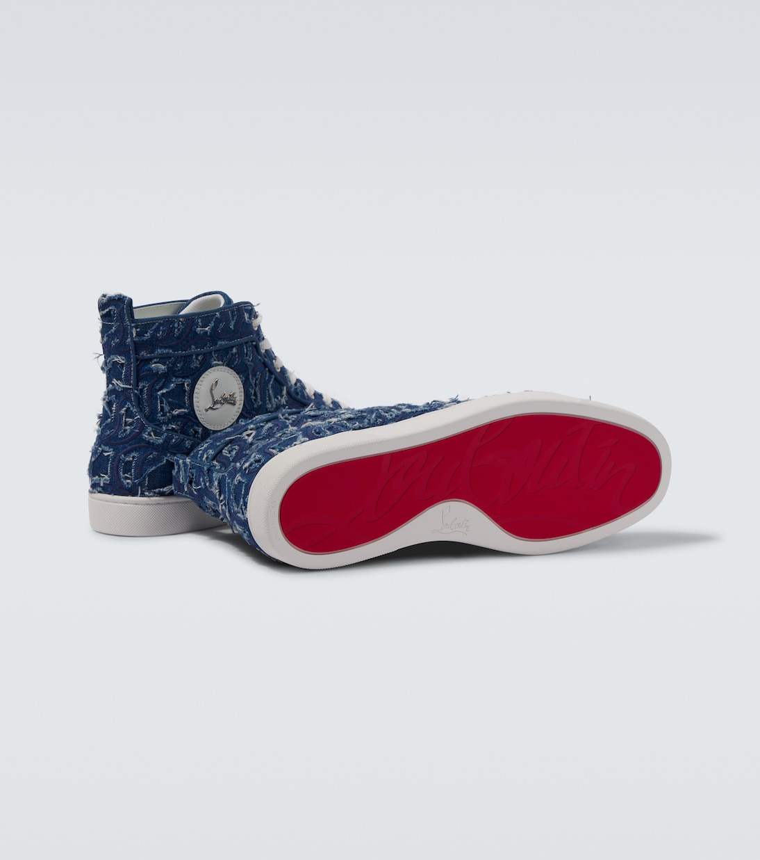 High-Top Sneakers Louis aus Denim | Christian Louboutin