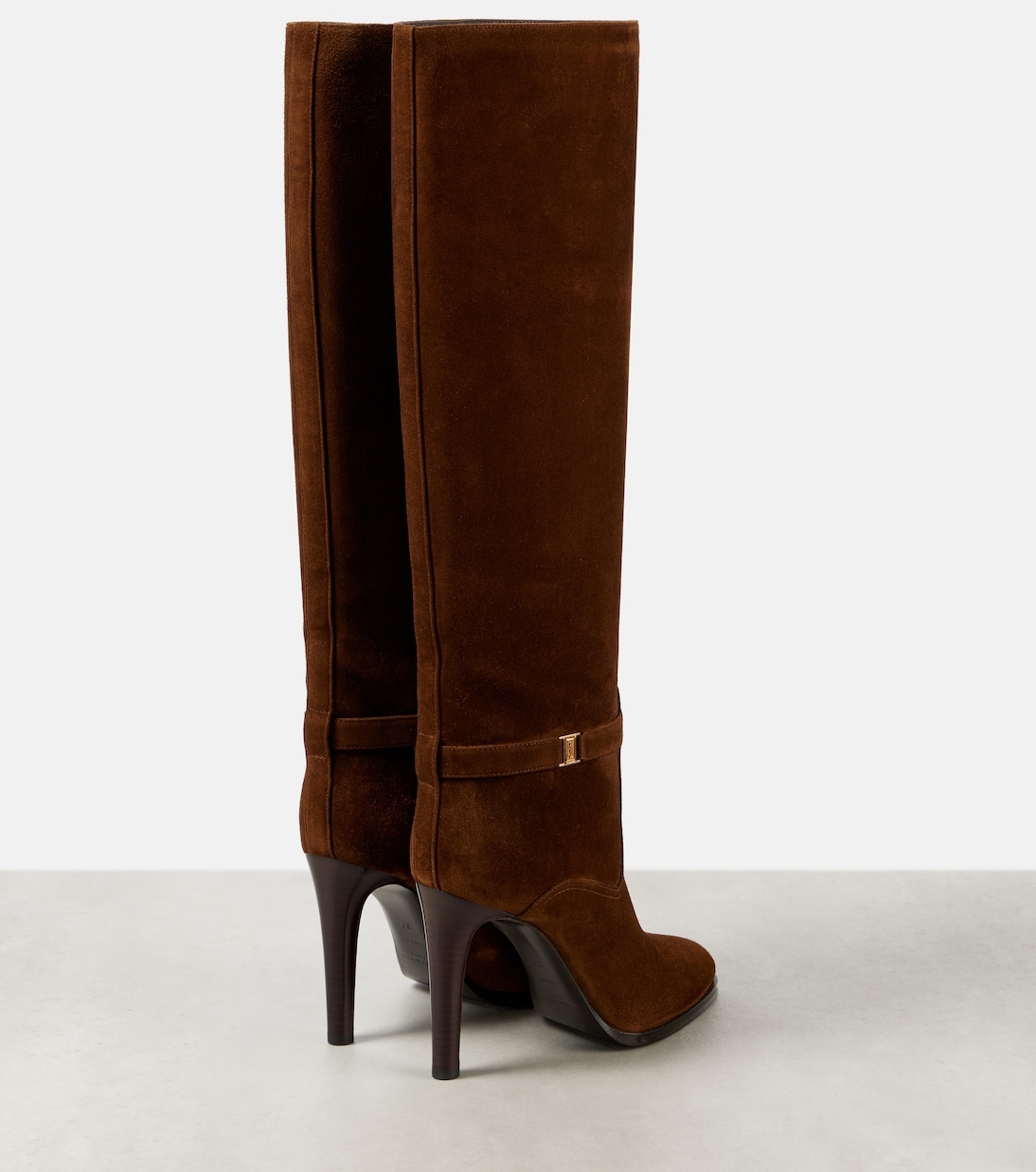 Diane 100 suede knee-high boots  | Saint Laurent