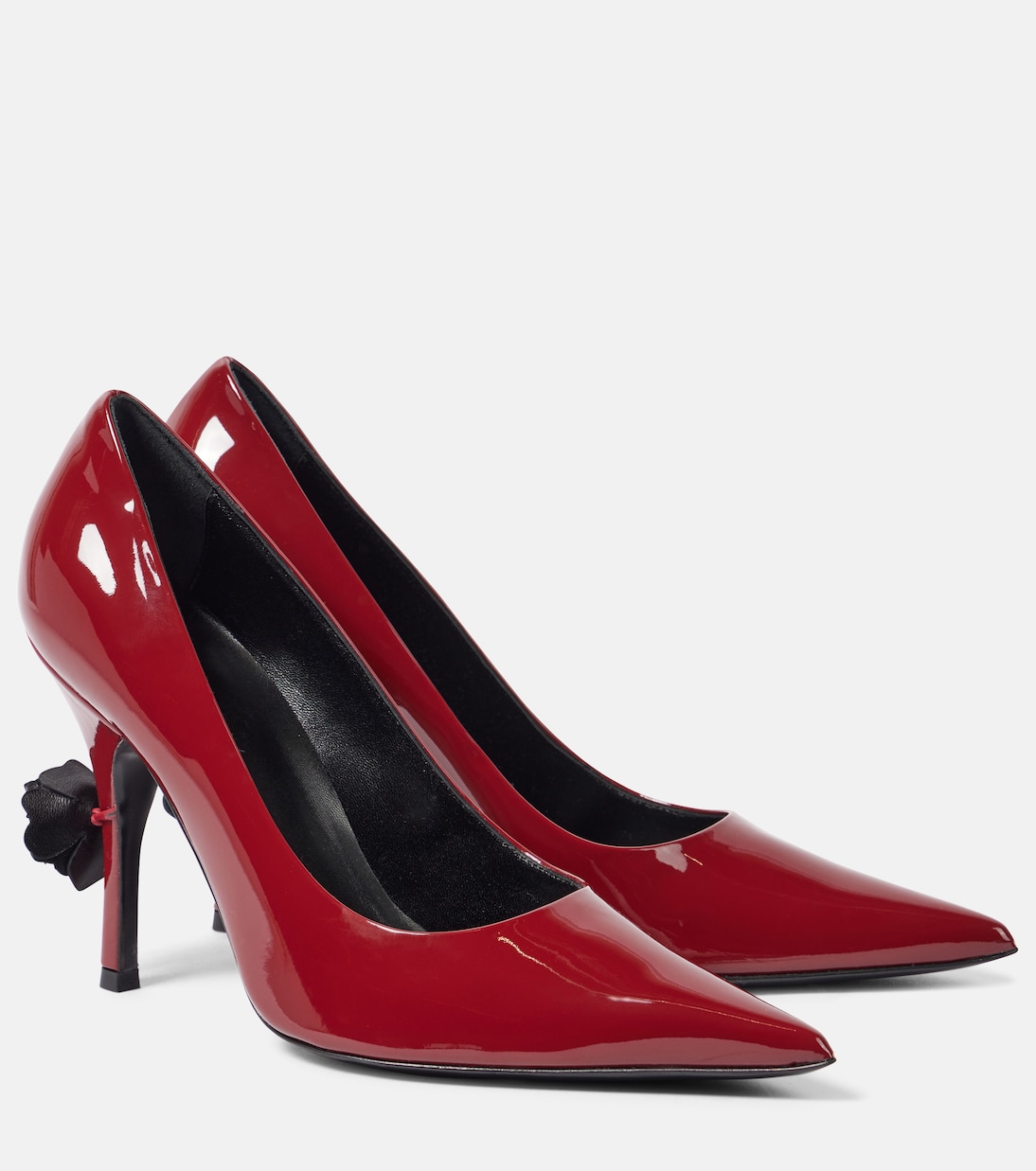 Floral-appliqué patent leather pumps | Magda Butrym