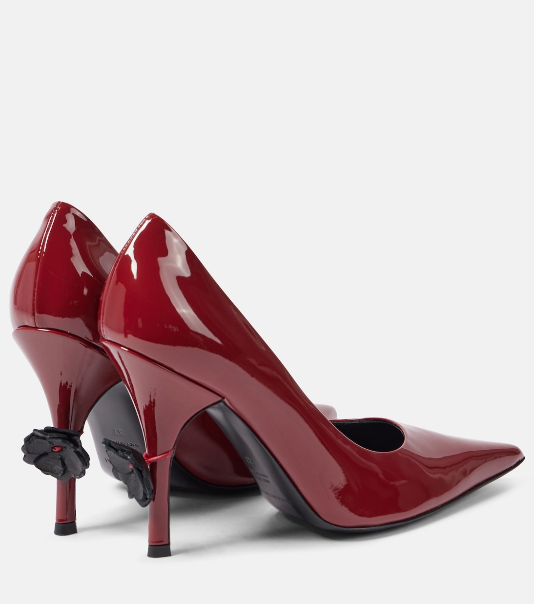 Floral-appliqué patent leather pumps | Magda Butrym