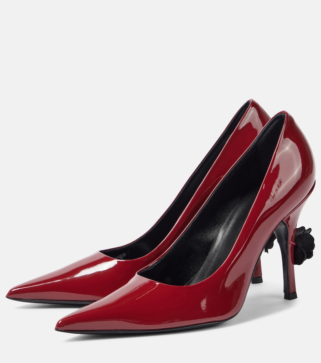 Floral-appliqué patent leather pumps | Magda Butrym