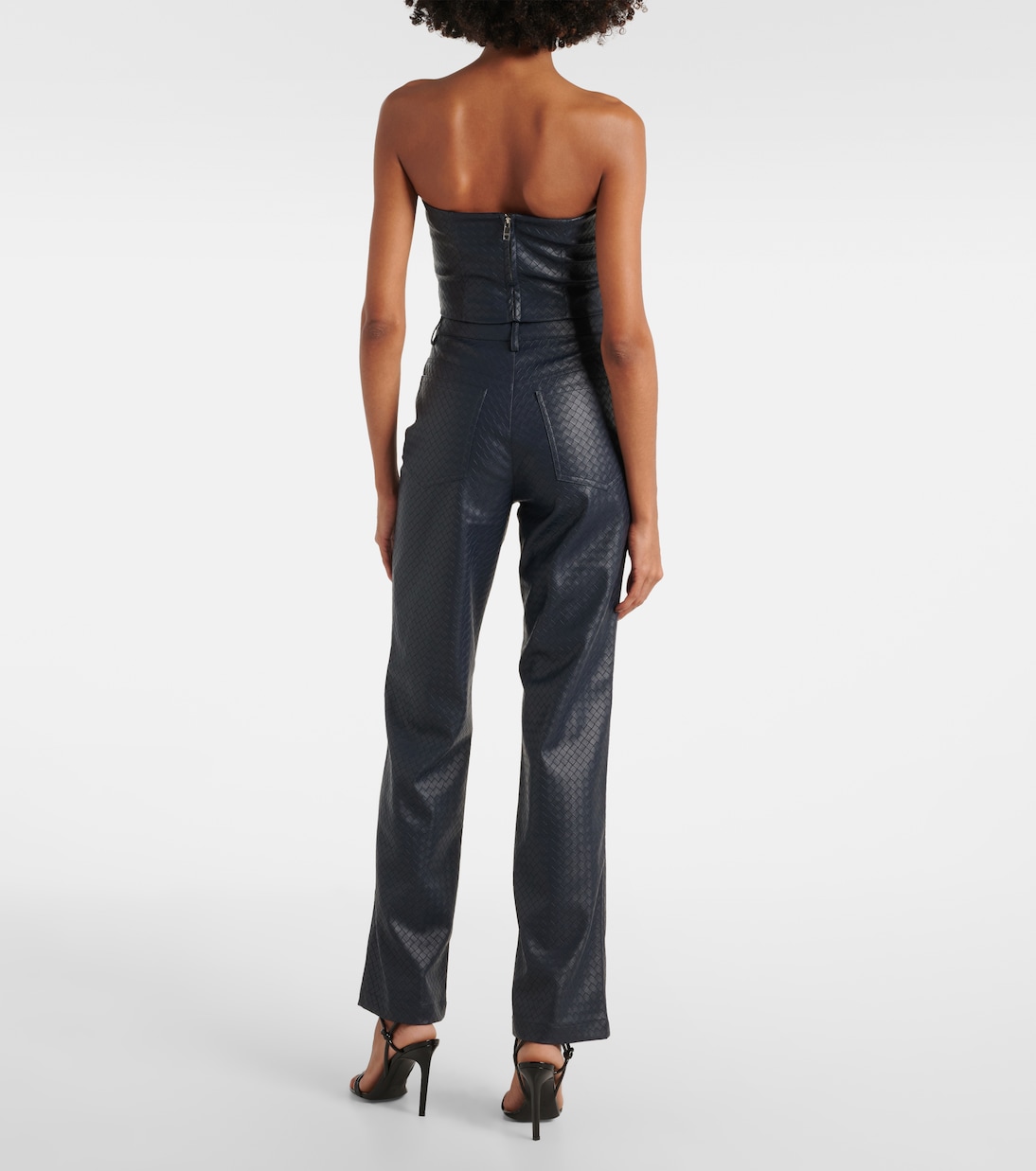 Cropped-Top aus Lederimitat | Rotate