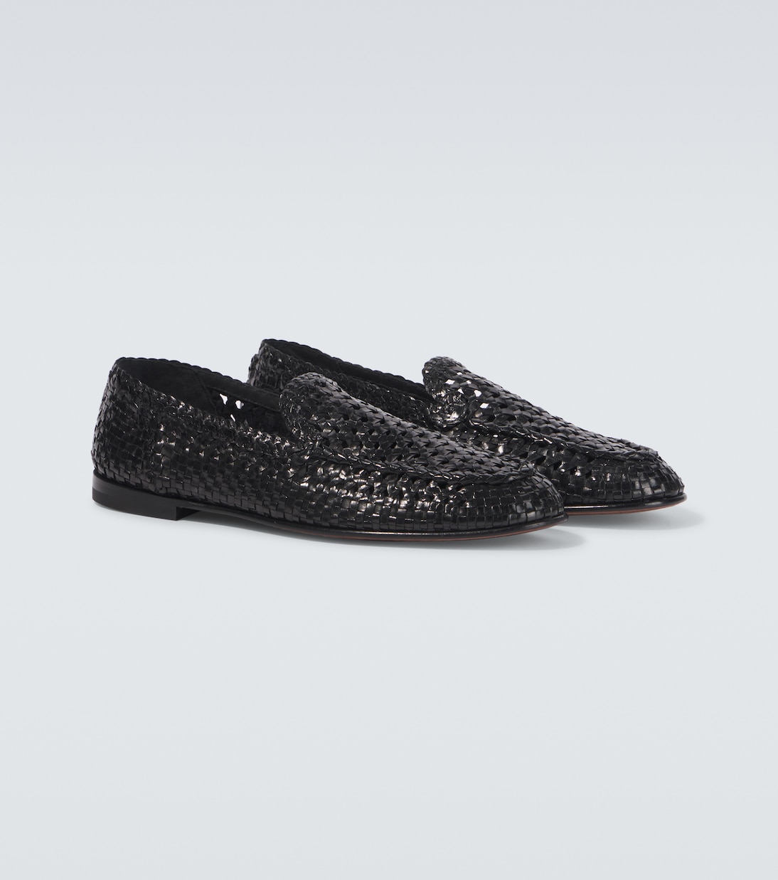 Woven leather loafers | Dolce&Gabbana
