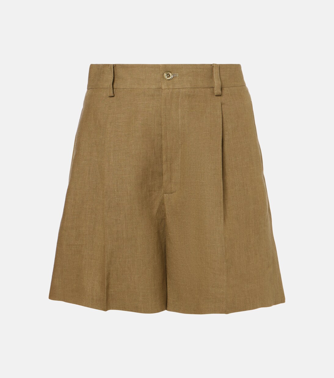 Tracy pleated linen shorts | Ralph Lauren Collection