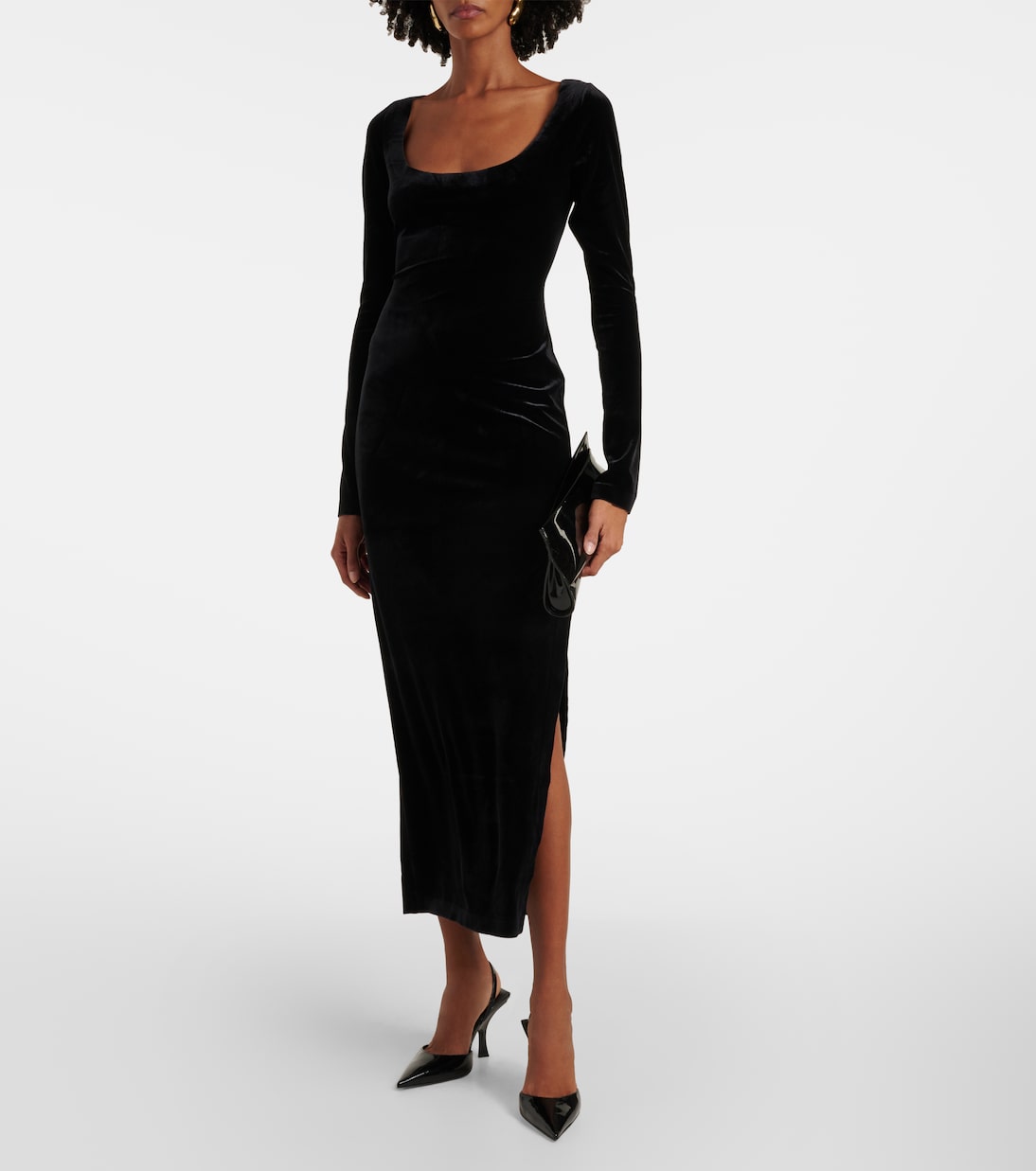 Maxikleid aus Samt | Norma Kamali