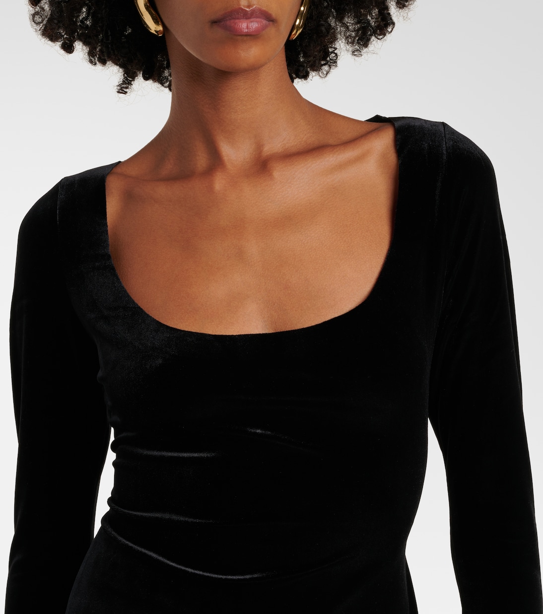 Maxikleid aus Samt | Norma Kamali