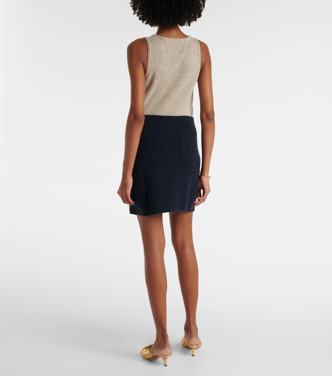 Jupe midi en bouclé | Bottega Veneta