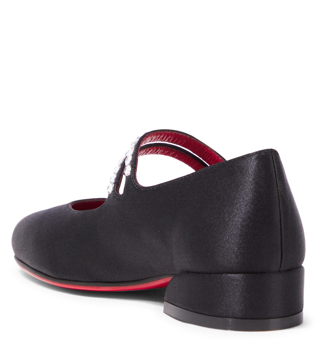 Jane Fille satin crêpe Mary Jane flats | Christian Louboutin Kids
