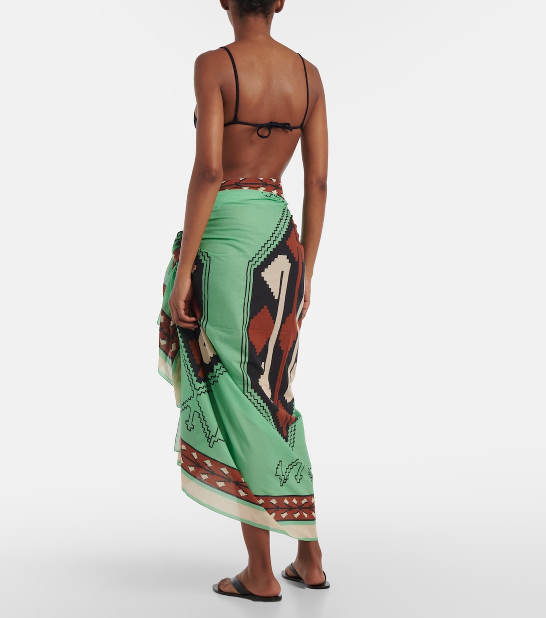 Bedruckter Pareo aus Baumwolle | Johanna Ortiz