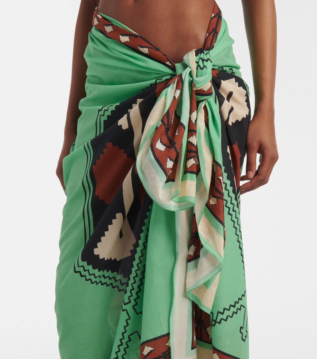 Bedruckter Pareo aus Baumwolle | Johanna Ortiz