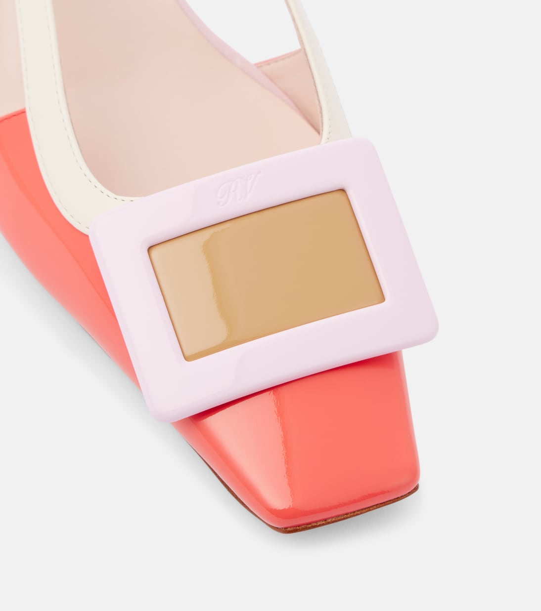 BV patent leather slingback pumps | Roger Vivier