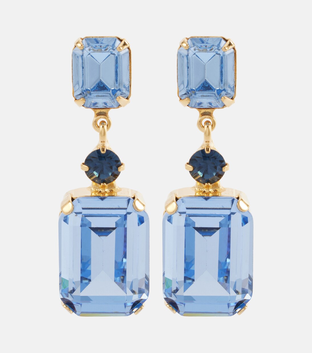 Justine gold-plated drop earrings | Jennifer Behr