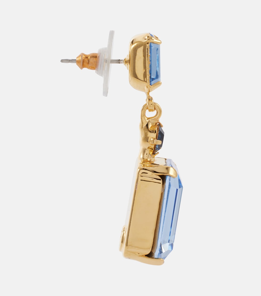 Justine gold-plated drop earrings | Jennifer Behr