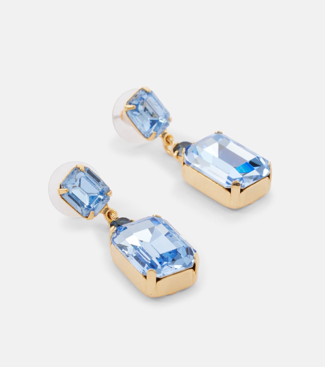 Justine gold-plated drop earrings | Jennifer Behr