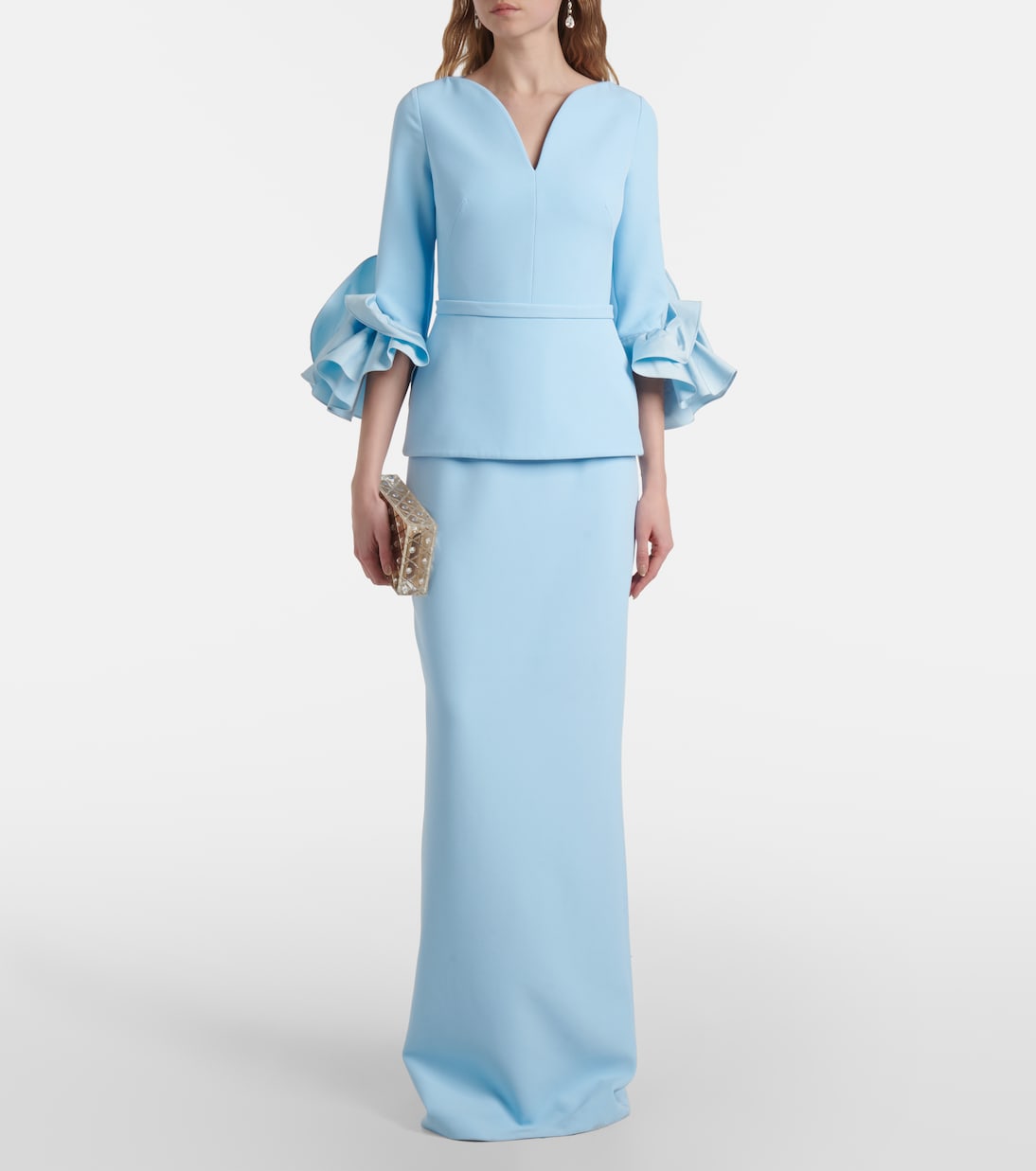 Robe Clemence aus Crêpe | Safiyaa