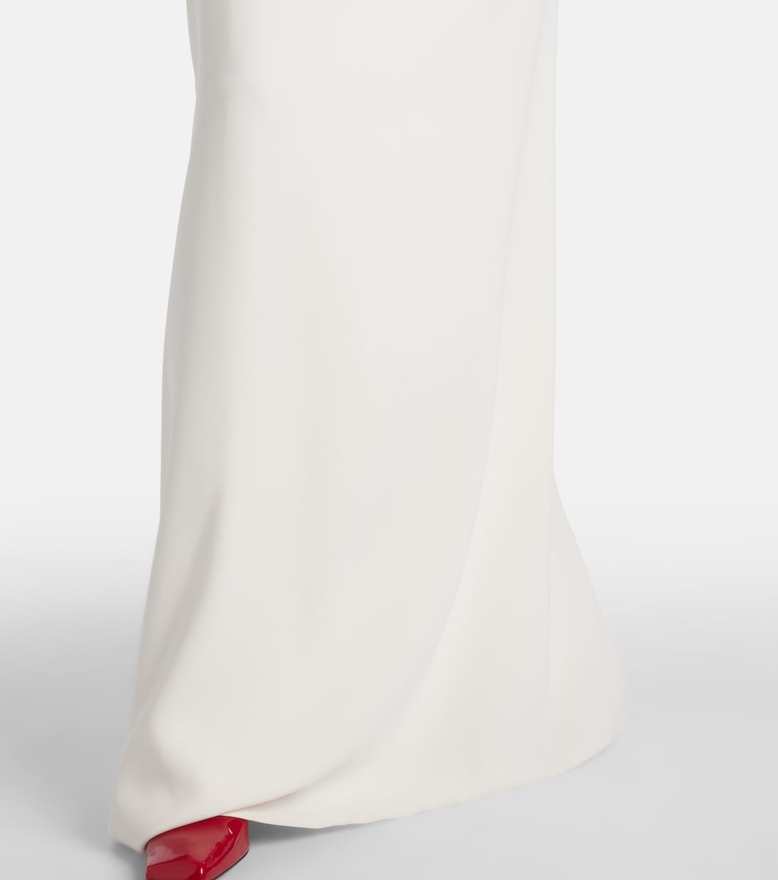 Lace-trimmed silk-blend georgette kaftan | Oscar de la Renta